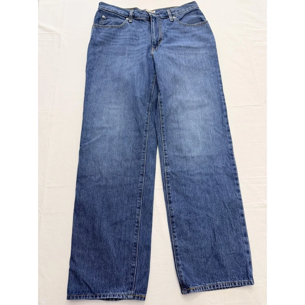 Levi's 94 Baggy Jeans Mens 31x31 Blue Medium Wash Relaxed Wide Leg Denim Pants‎